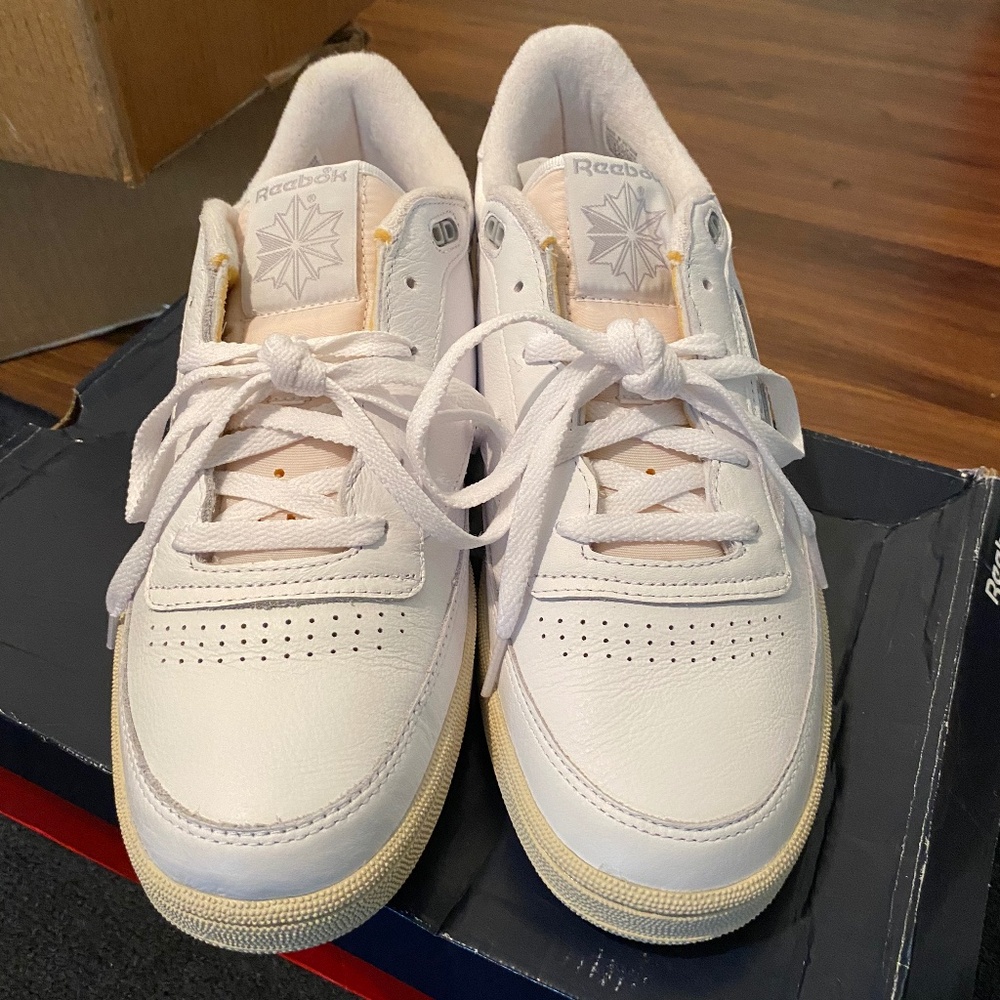 Reebok Club C 85 Vintage "Pure Grey & Paper White, Unisex (Women's14 - Men's13).